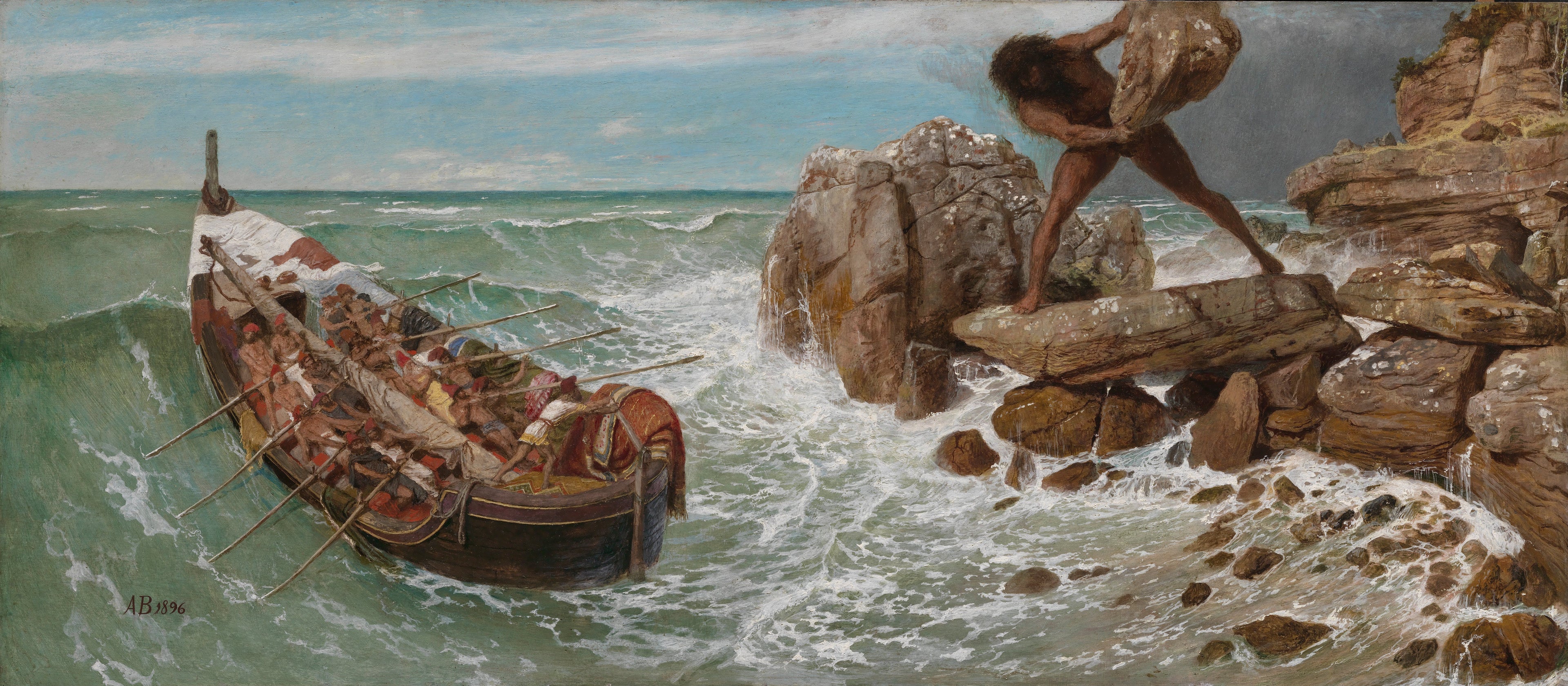 Ulysse et Polyphème - Arnold Böcklin