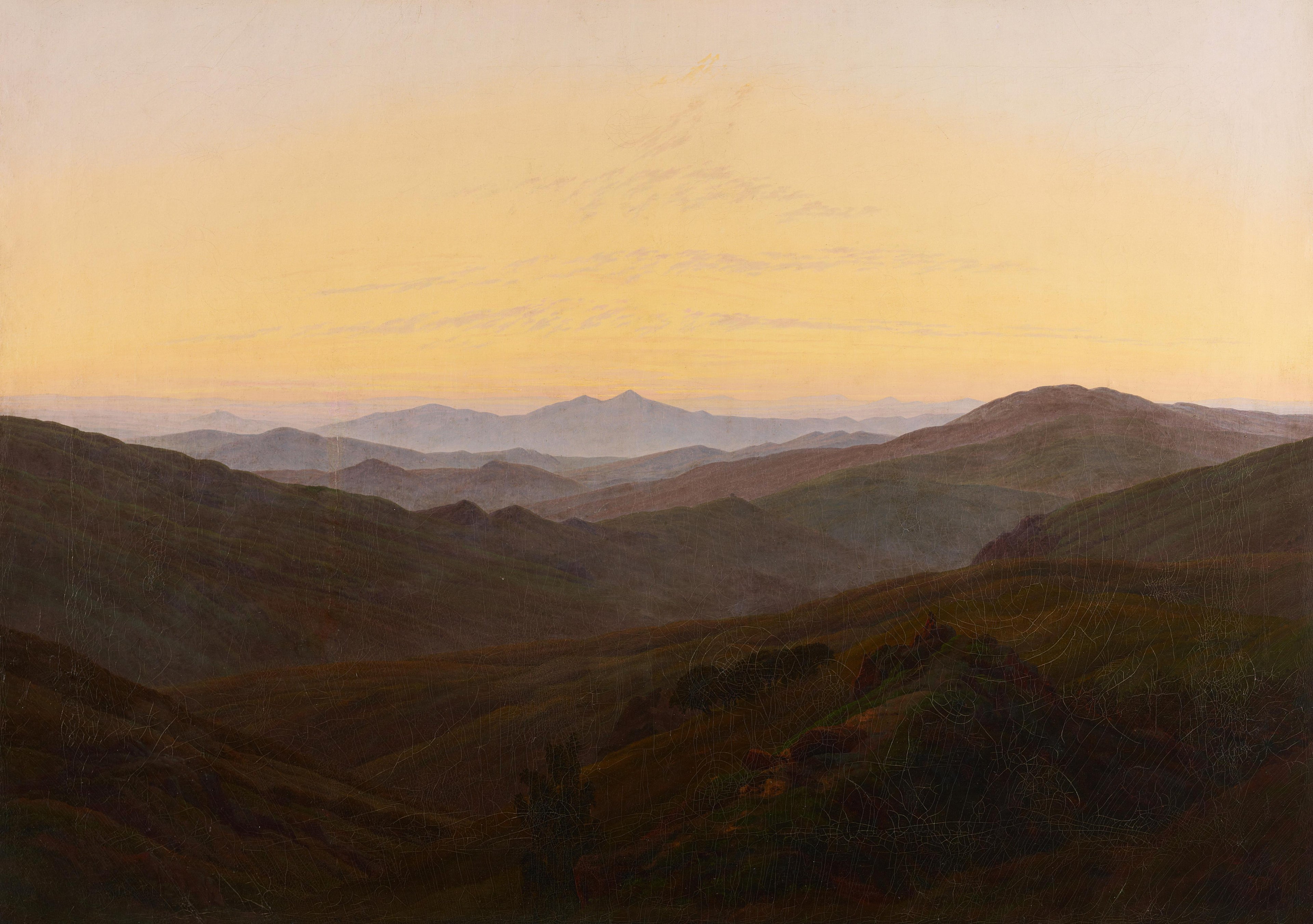 Reproduction du tableau « Massif des Géants - Caspar David Friedrich » par Alpha Reproduction en peinture à l’huile