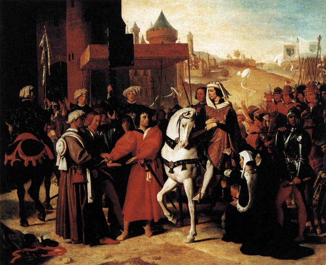 Entrada em Paris do delfim, futuro Carlos Quinto - Jean-Auguste-Dominique Ingres