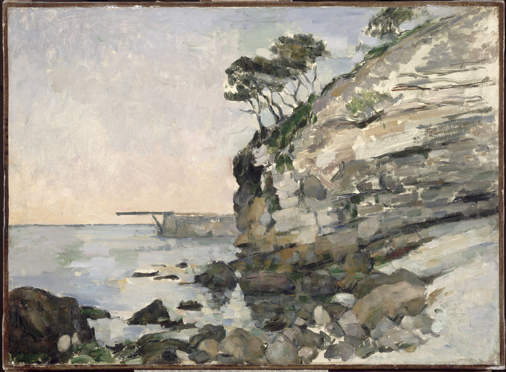 Reproduction du tableau « L'Estaque, effet du soir - Paul Cézanne » par Alpha Reproduction en peinture à l’huile