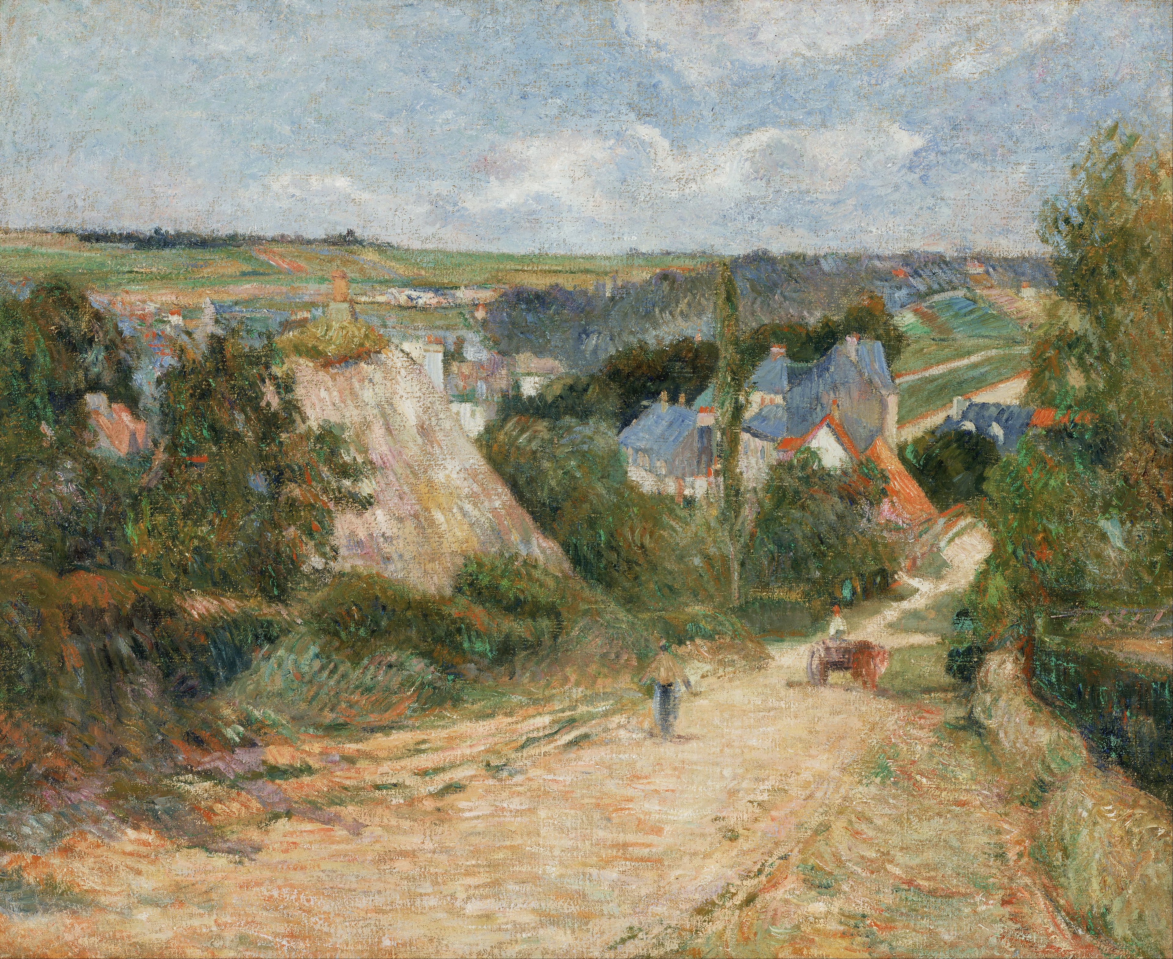Entrada da aldeia de Osny - Paul Gauguin