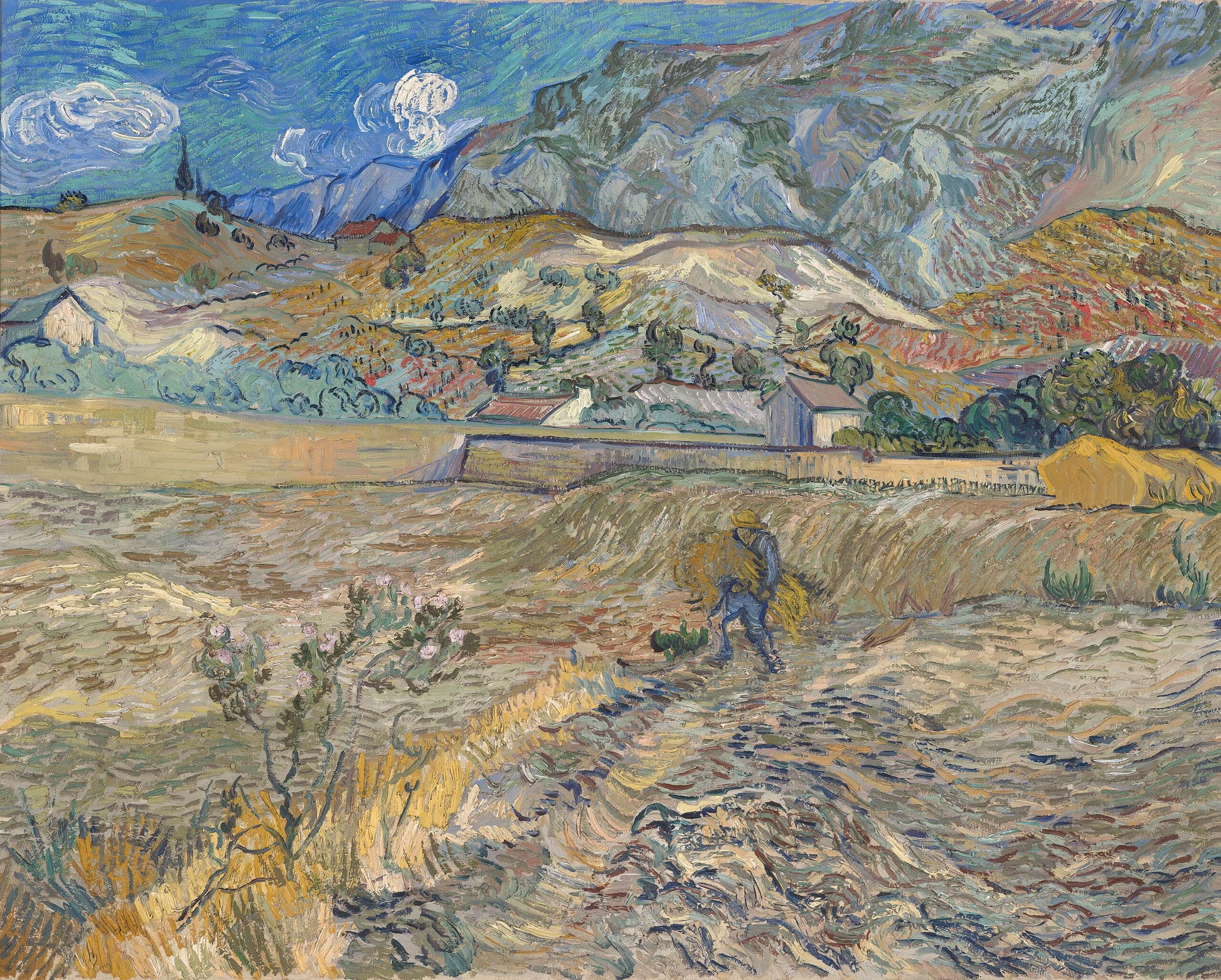 Paisagem em Saint-Rémy - Vincent van Gogh