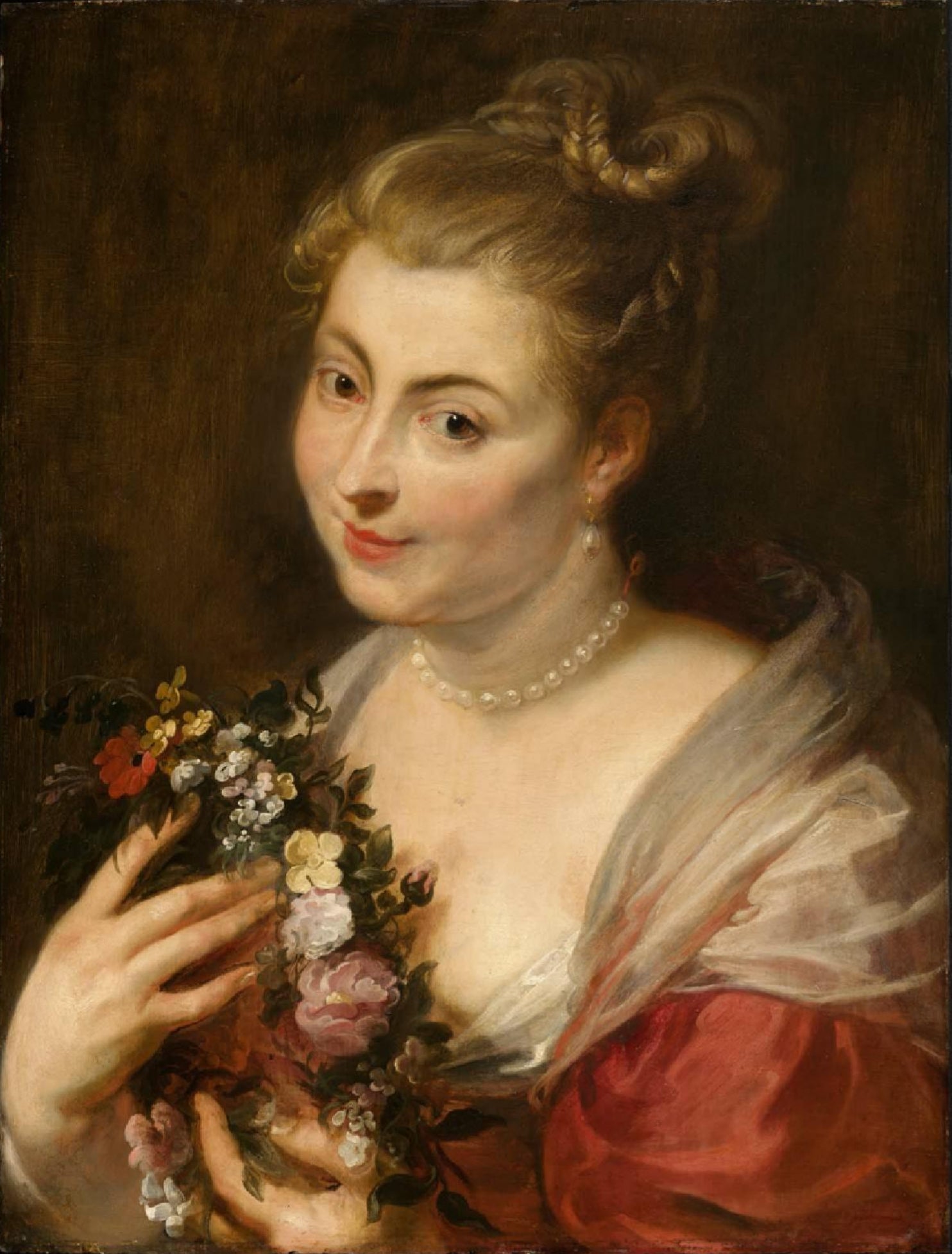 Isabella Brant no papel de Glycera - Peter Paul Rubens