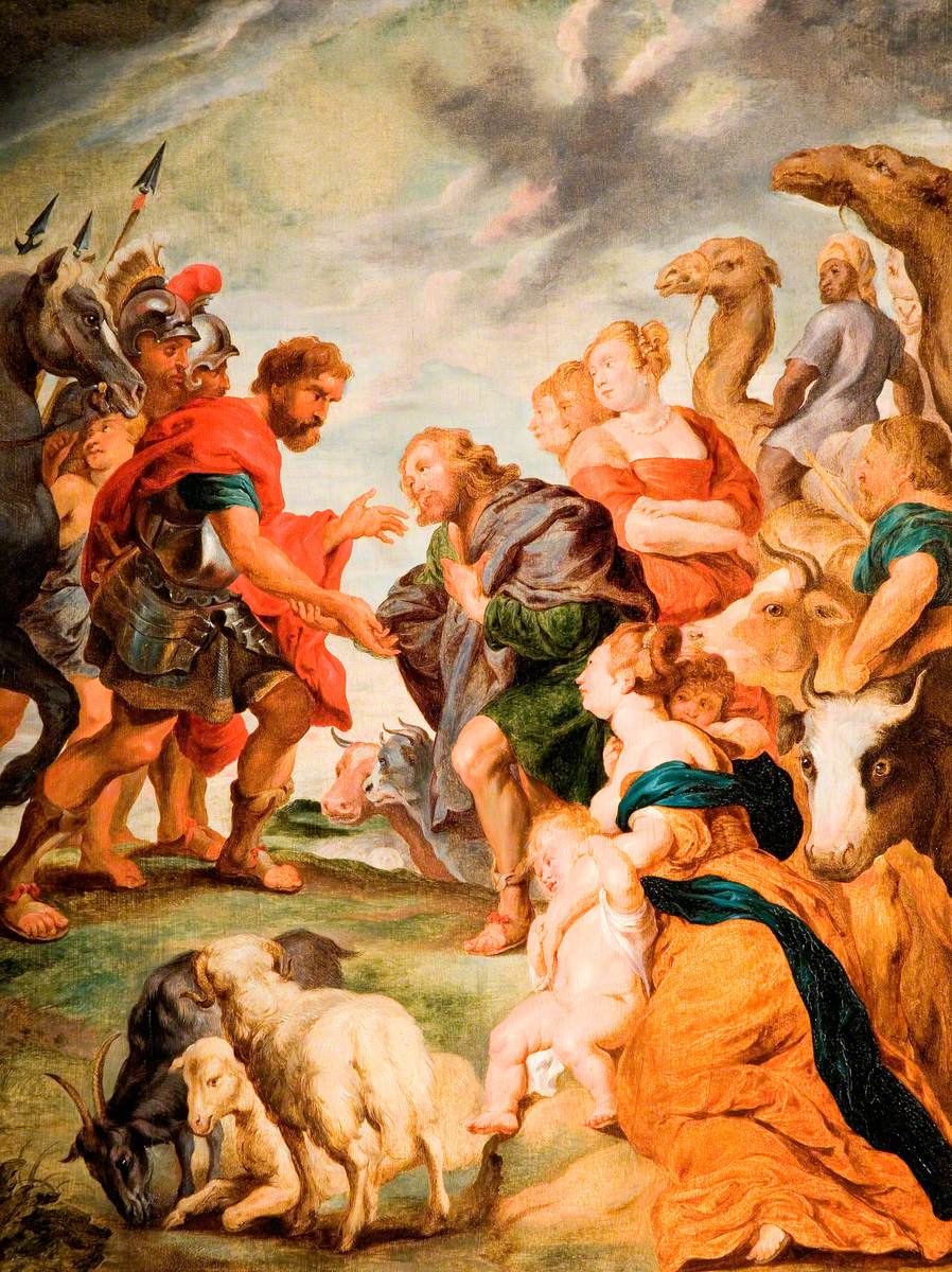 O encontro de Ésaü e Jacó - Peter Paul Rubens