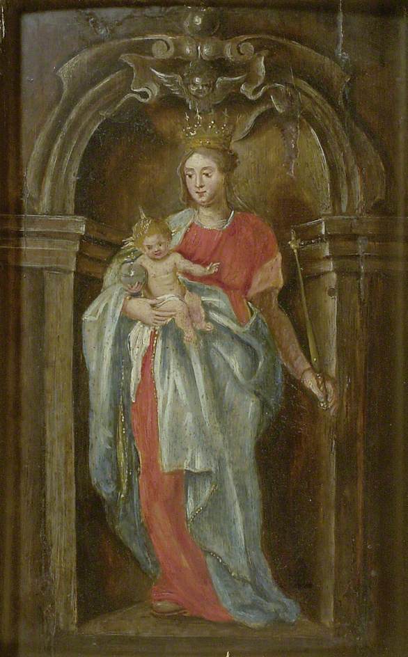 A Virgem com o Menino em uma Nicho - Peter Paul Rubens