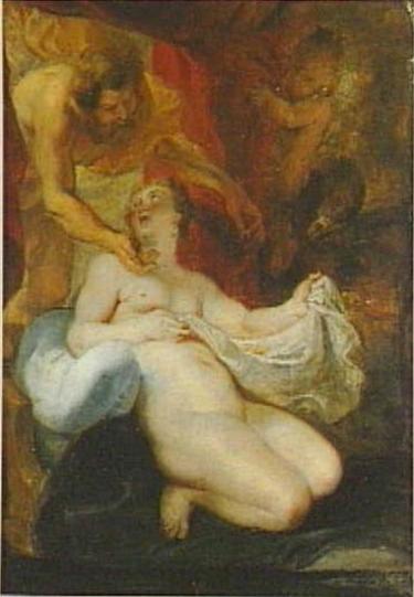 Danae recebendo Júpiter sob a forma de uma chuva de ouro (Ovídio, Metamorfoses 4:611) - Peter Paul Rubens