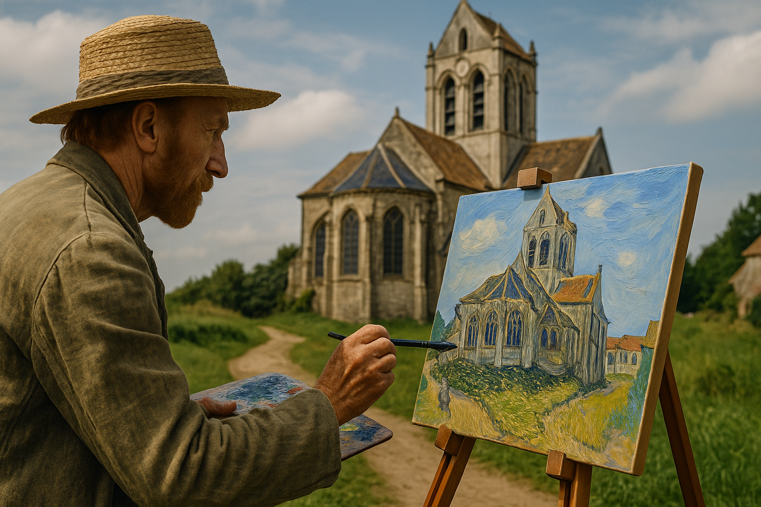 A Igreja de Auvers de Van Gogh: Análise Técnica e Histórica da Pintura