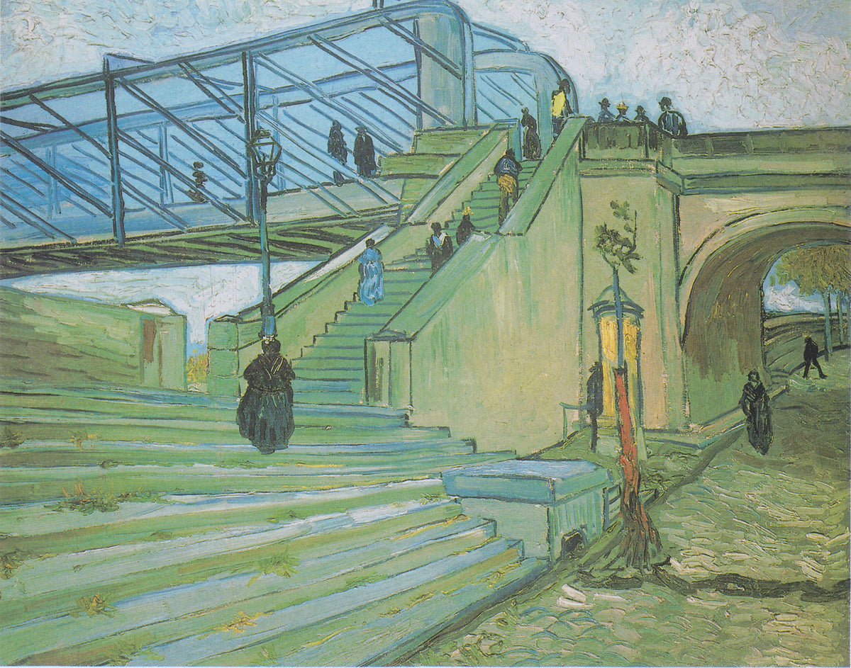 Le Pont de Trinquetaille peint par Vincent van Gogh à Arles en octobre 1888