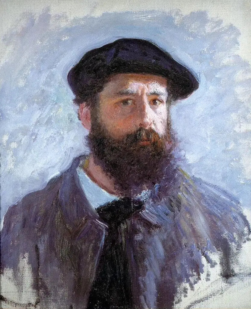 Reproduction peinte de l’Autoportrait au béret de Claude Monet, 1886