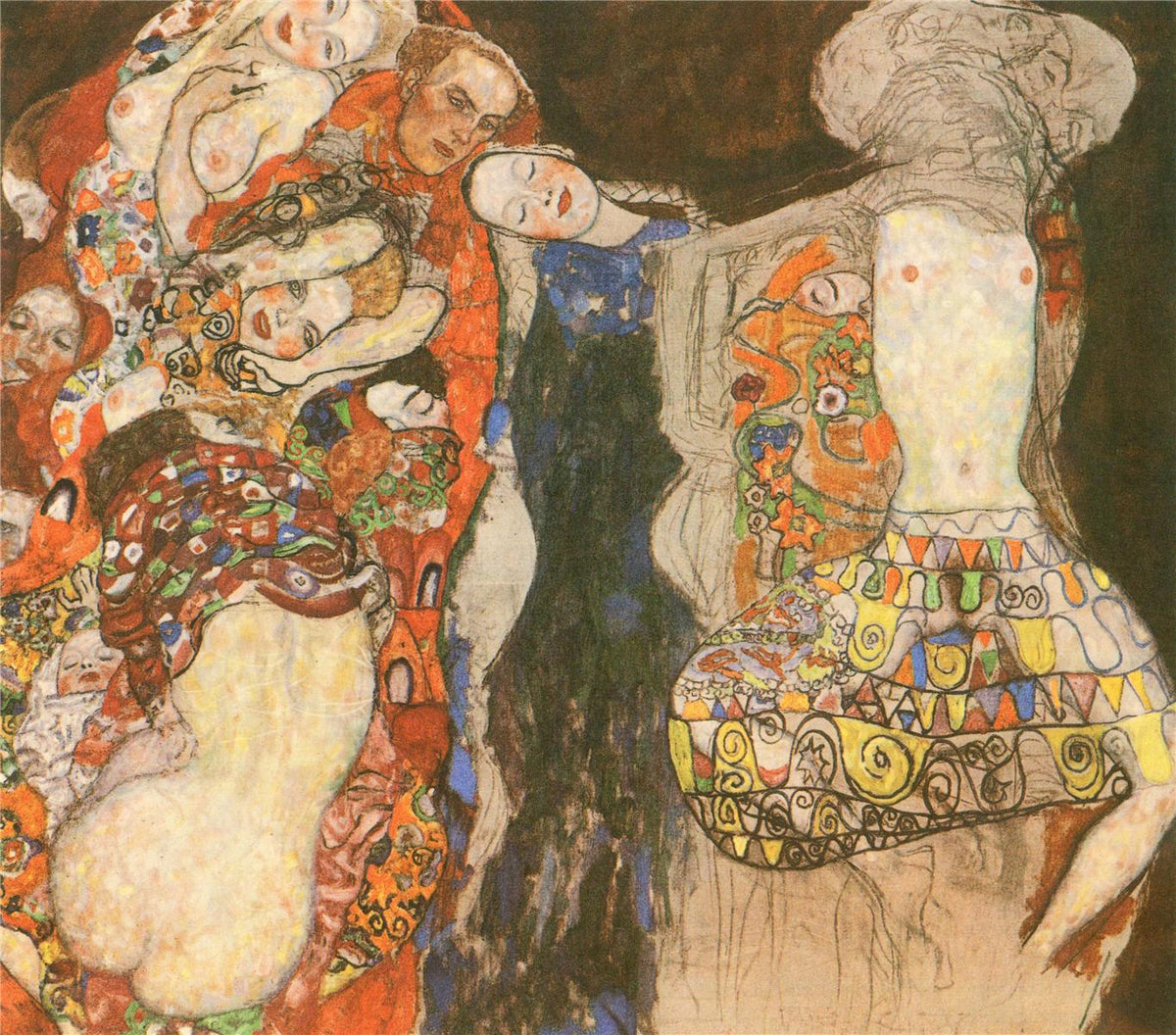 La Mariée de Gustav Klimt, grand tableau inachevé de 1917-1918