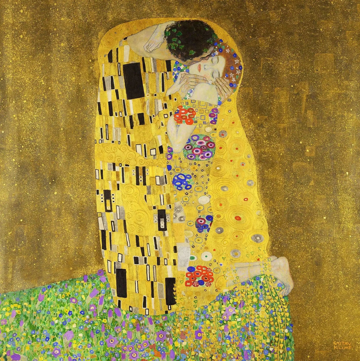Le Baiser, peinture de Gustav Klimt