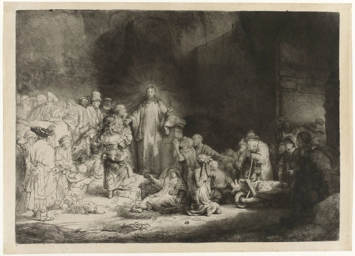 Rembrandt, La Pièce aux cent florins, grande eau-forte vers 1648