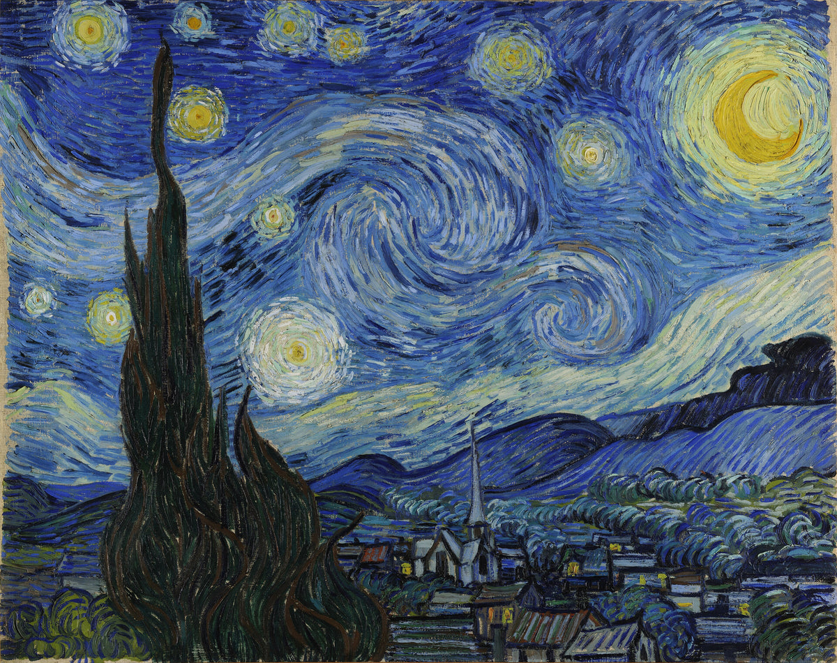 La Nuit étoilée de Vincent van Gogh, peinte à Saint-Rémy en juin 1889