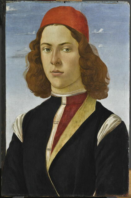 Retrato de um jovem – Círculo de Botticelli (cerca de 1475-1500)