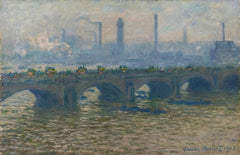 A ponte Waterloo, tempo nublado - Claude Monet