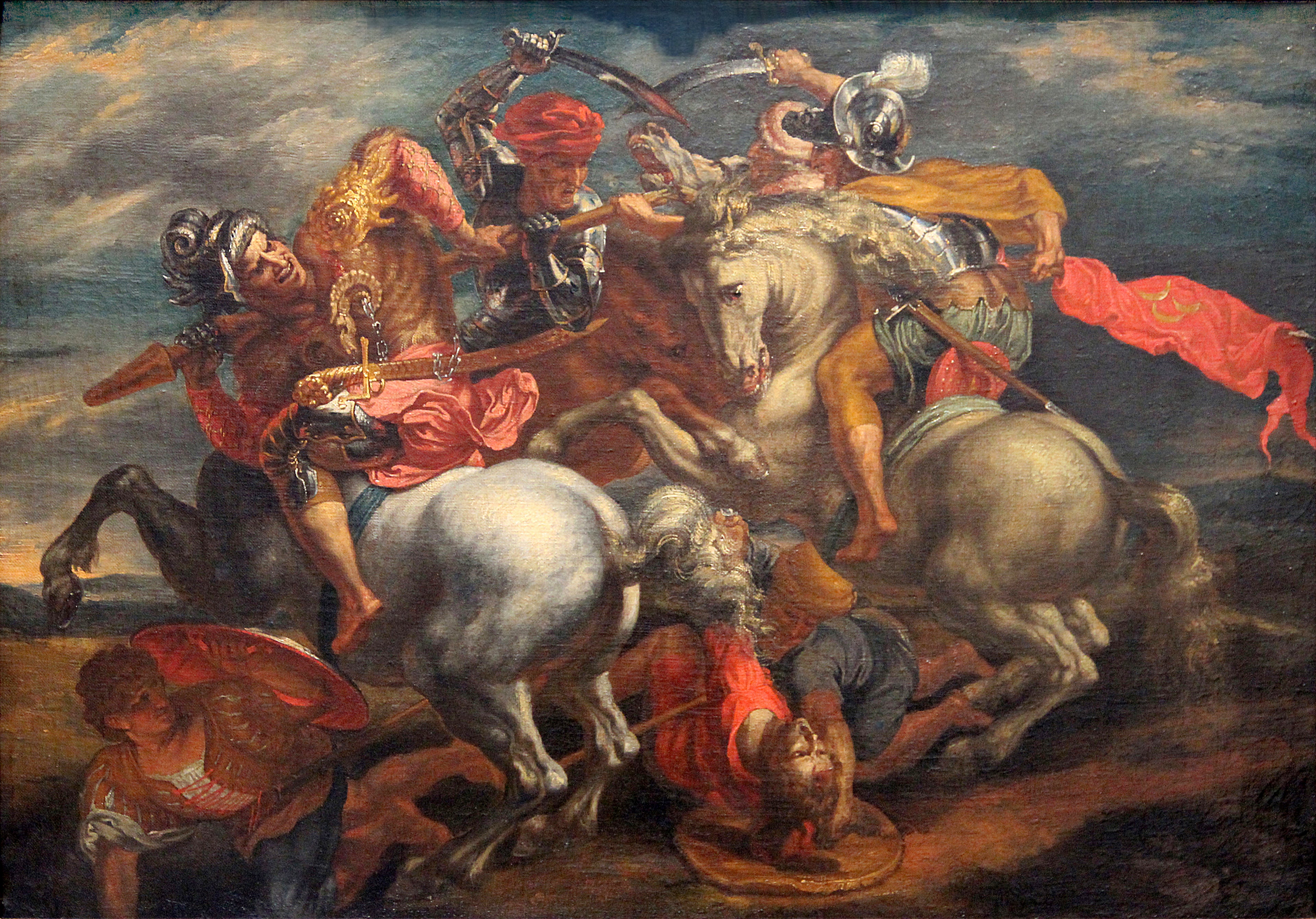 "A batalha de Anghiari" (A luta pelo estandarte). - Peter Paul Rubens