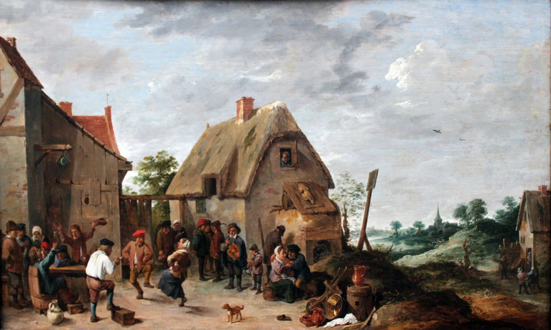 Dança na feira da vila - David Teniers, o Jovem