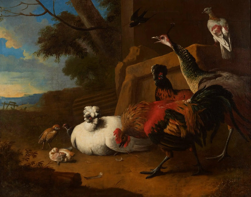 A granja - Melchior de Hondecoeter