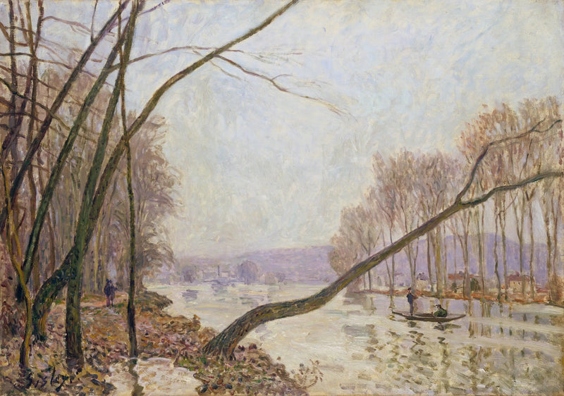 Margem do Sena no outono - Alfred Sisley