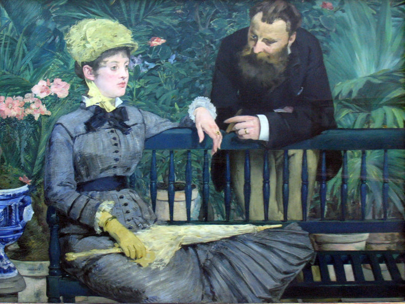 Na estufa - Édouard Manet