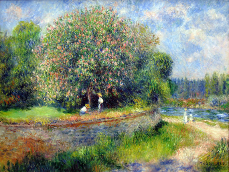 O castanheiro em flor - Pierre-Auguste Renoir
