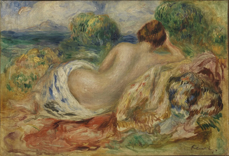 Nu em uma paisagem - Pierre-Auguste Renoir