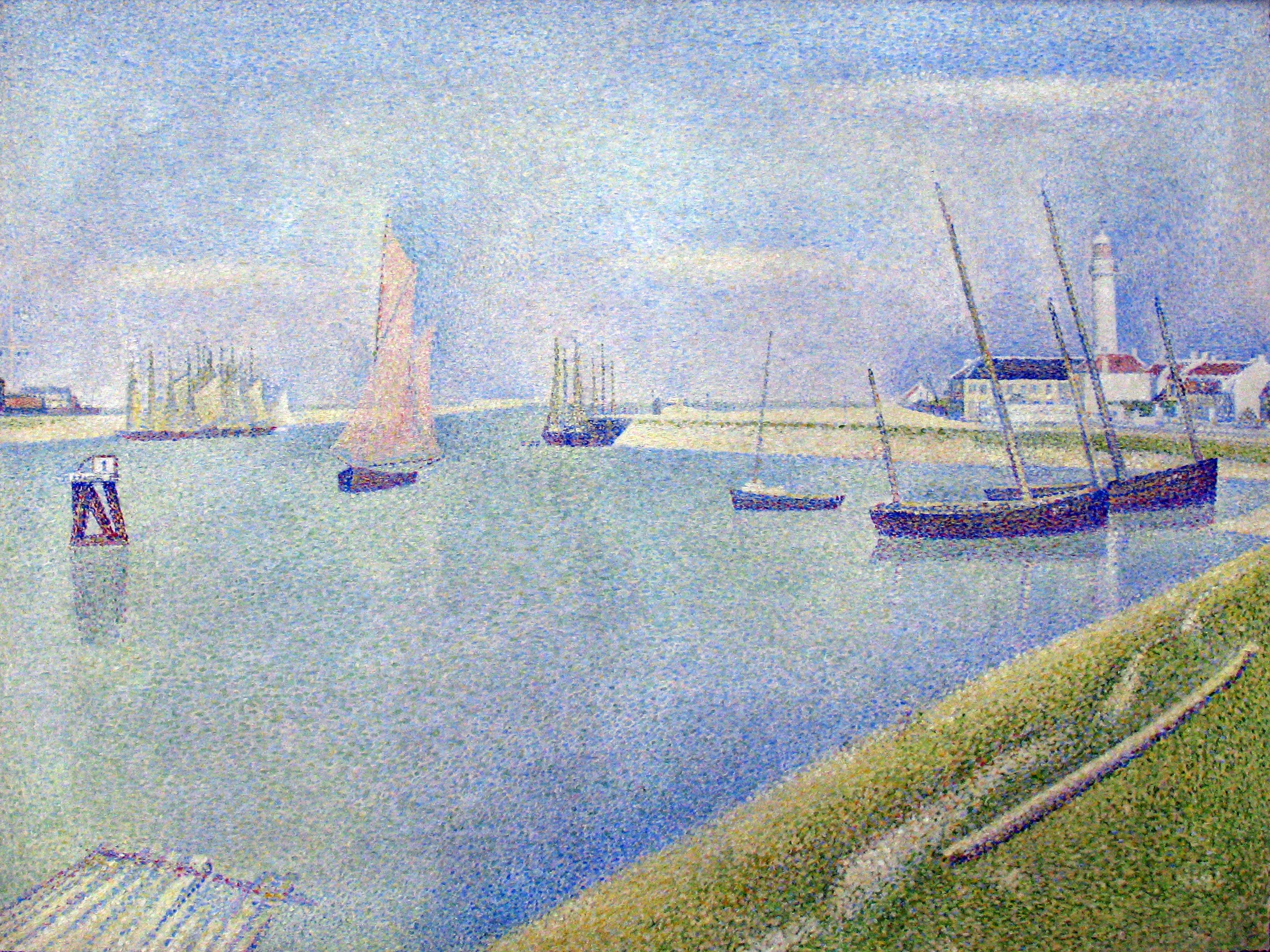 O Canal de Gravelines, em direção ao mar - Georges Seurat