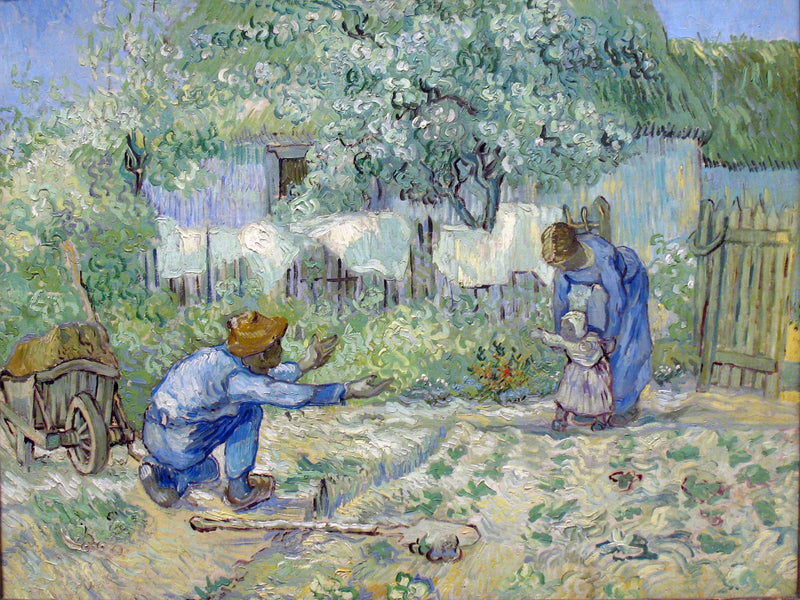 Primeiros passos, segundo Millet - Vincent van Gogh