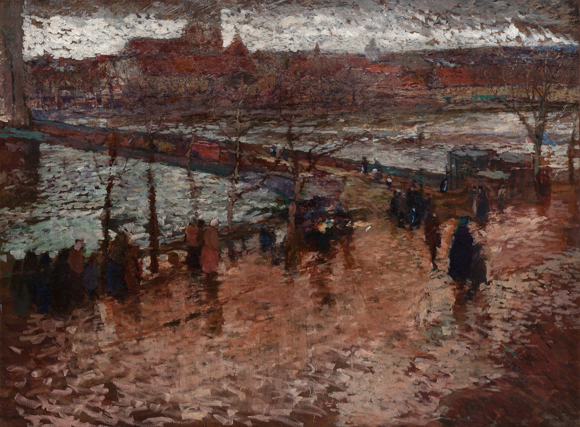 Le Pont Eliška, Antonín Slavíček, 1906