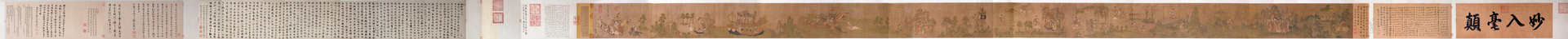 La Nymphe de la rivière Luo, Gu Kaizhi, copie du XIIe siècle d’après un original du IVe siècle — peinture chinoise