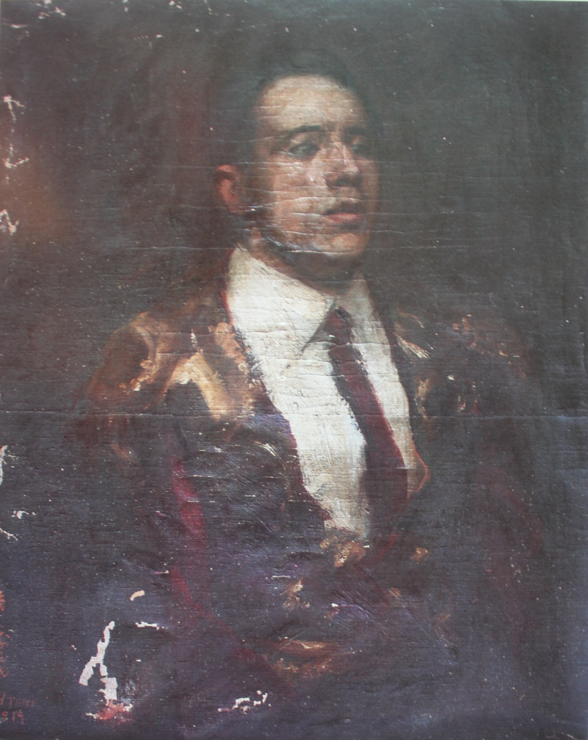 Le Torero, Li Tiefu, années 1910, huile sur toile