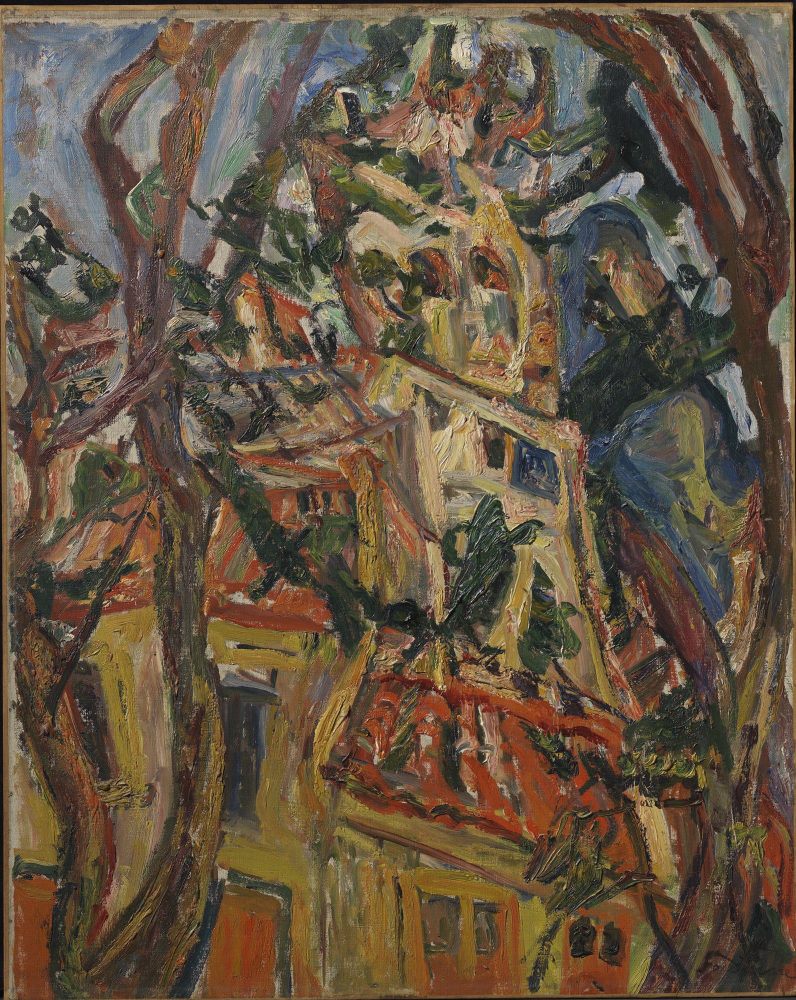 Steeple of Saint-Pierre at Céret - Chaim Soutine