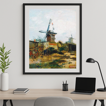 🌬️ O Velho Moinho em Montmartre – Vincent van Gogh (1886)