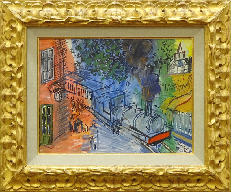 Train en gare - Raoul Dufy