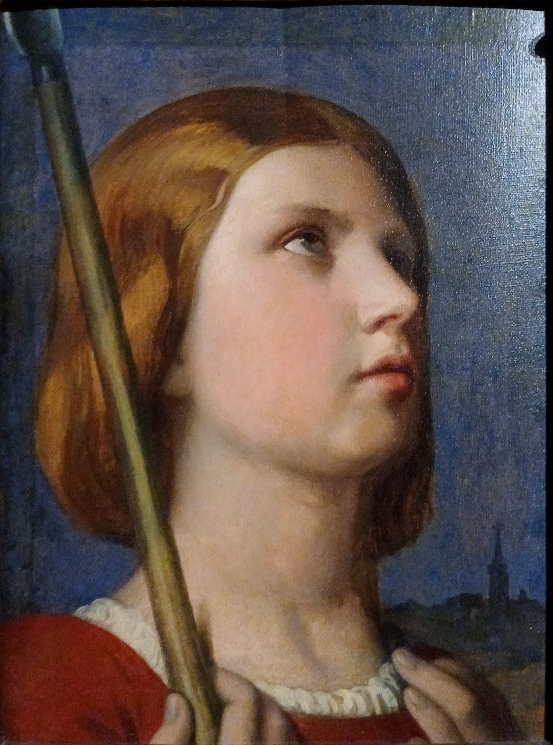 Cabeça de Joana d'Arc em êxtase - Jean-Auguste-Dominique Ingres