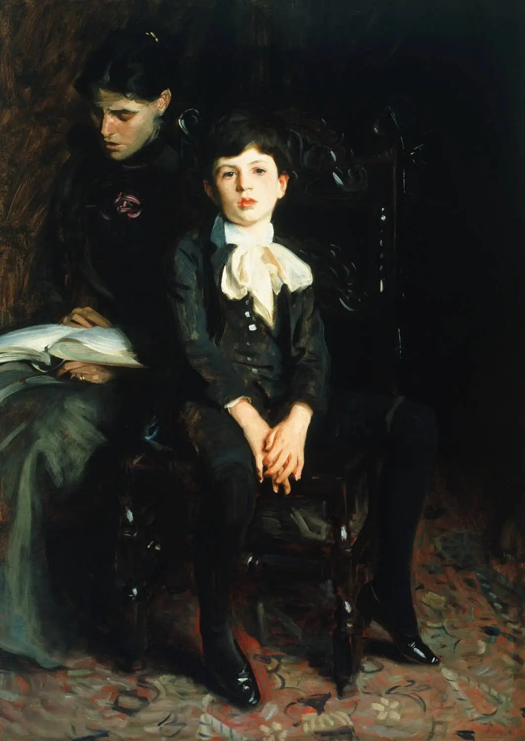 Reproduction du tableau « Portrait d'un garçon - John Singer Sargent » par Alpha Reproduction en peinture à l’huile