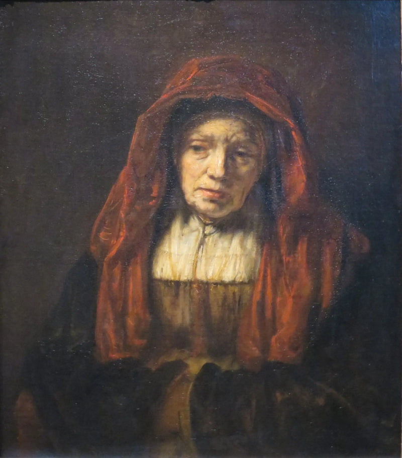 Retrato de uma mulher idosa. - Rembrandt