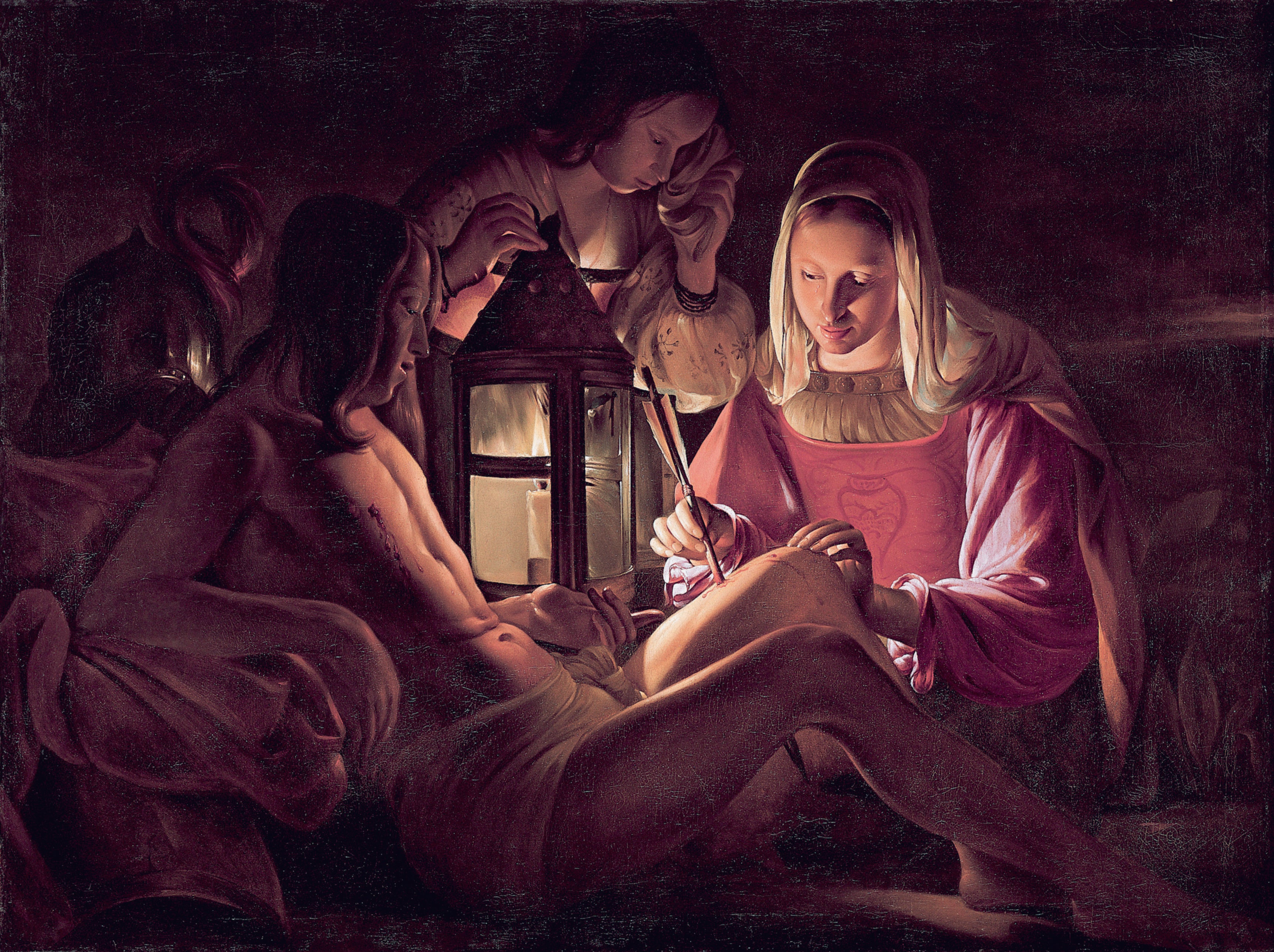 Saint Sébastien soigné par Irène - Georges de La Tour - Alpha Reproduction
