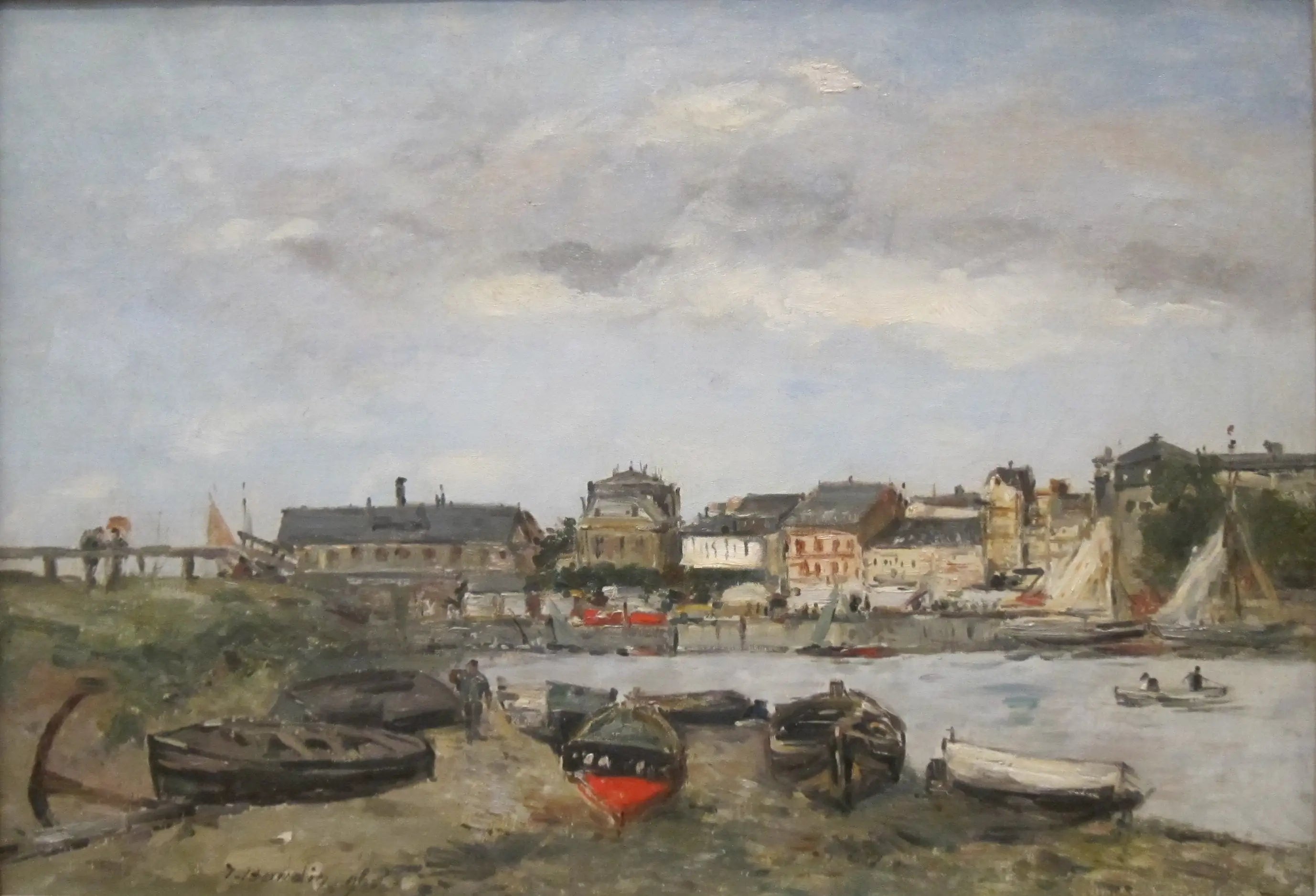 Reproduction du tableau « Trouville - Eugène Boudin » par Alpha Reproduction en peinture à l’huile