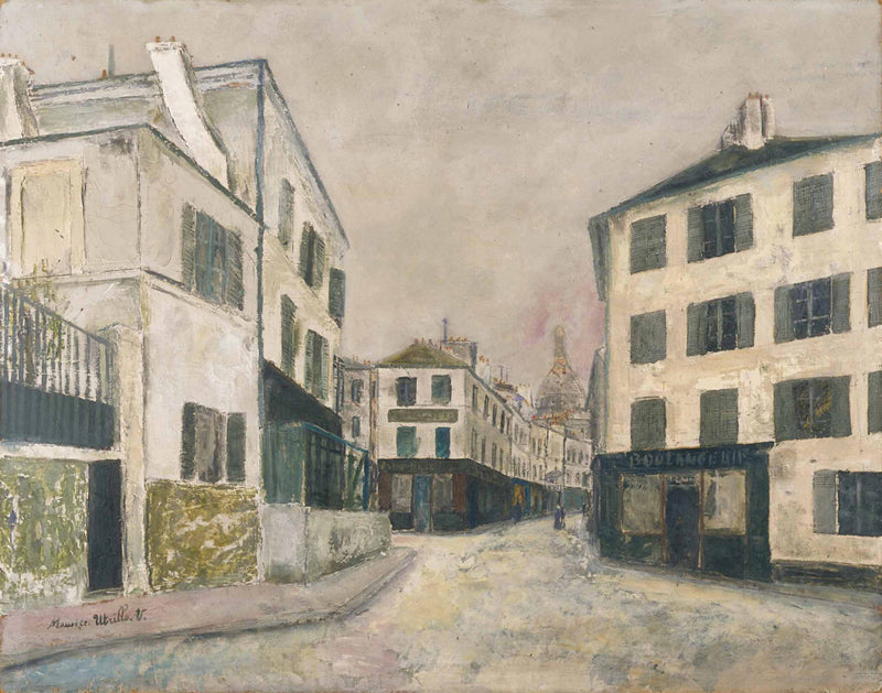 Rue Norvins (1910) - Maurice Utrillo
