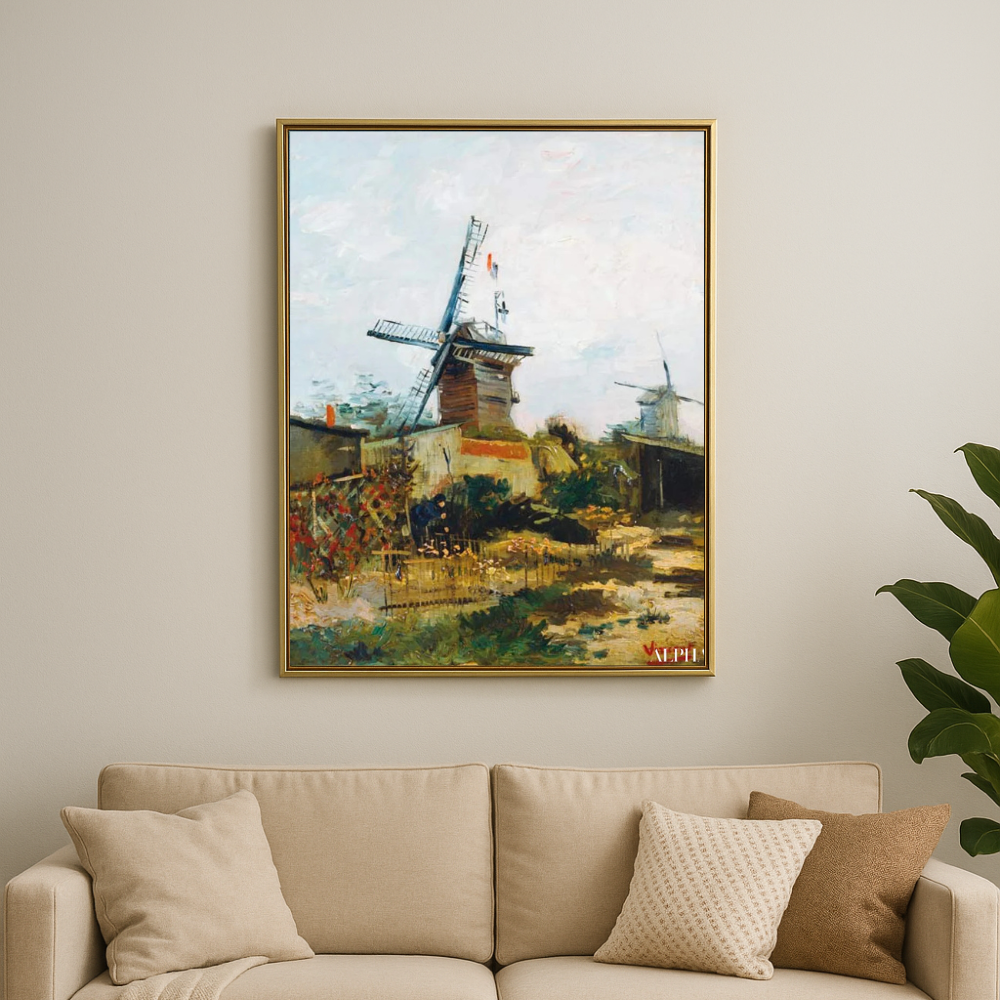 🌬️ O Velho Moinho em Montmartre – Vincent van Gogh (1886)