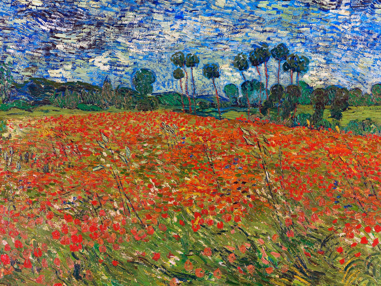 Campo de Papoulas, Auvers-sur-Oise - Van Gogh