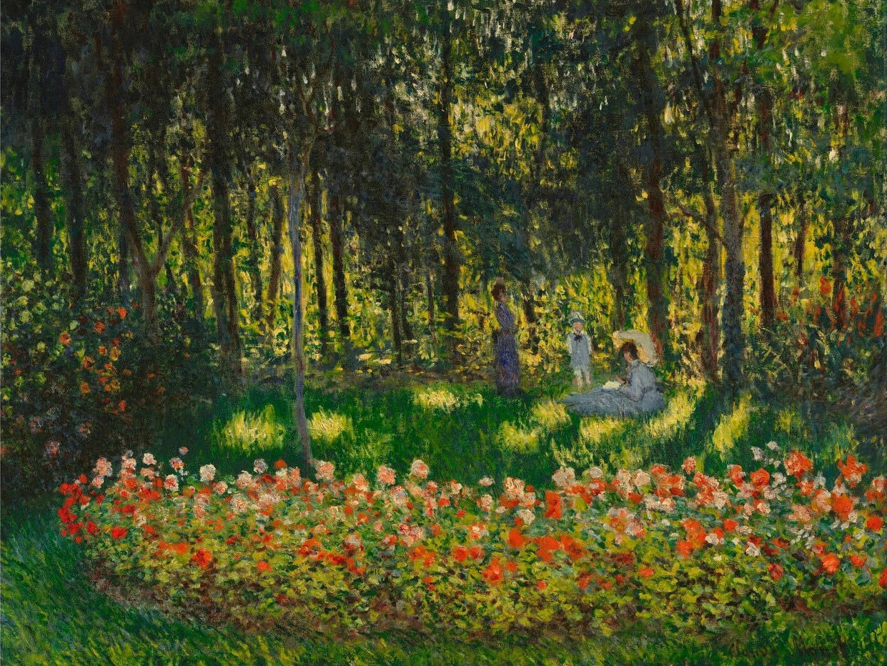 👨‍👩‍👧‍👦 A Família do artista no jardim – Claude Monet (cerca de 1875)