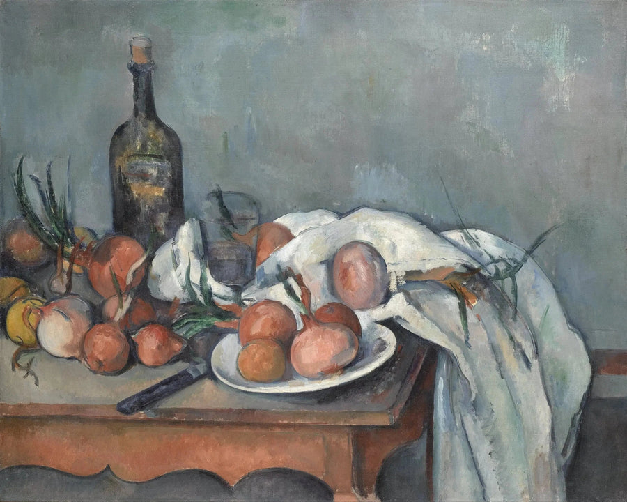 Natureza morta com cebolas - Paul Cézanne