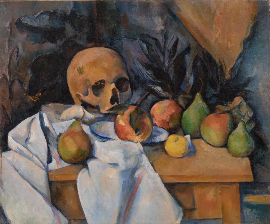 Natureza morta com crânio - Paul Cézanne