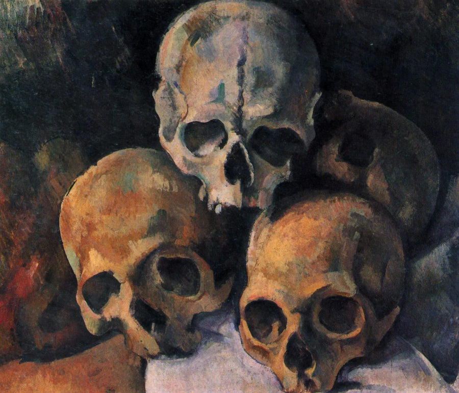 Pirâmide de crânios - Paul Cézanne