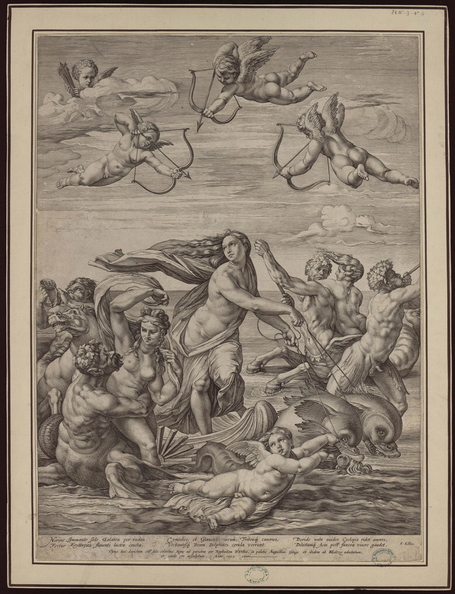 Le Triomphe de Galatée - Raphaël Sanzio - Réproduction huile sur toile