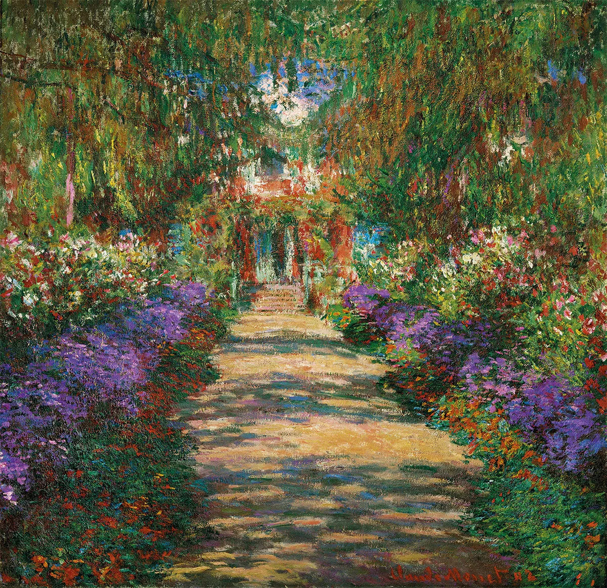 🎨 A Avenida de Giverny – Claude Monet, por volta de 1902