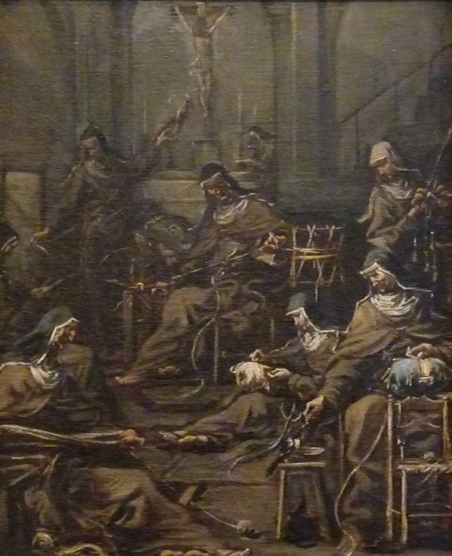 Atelier de nonnes - Alessandro Magnasco image 1 reproduction de peinture à l’huile