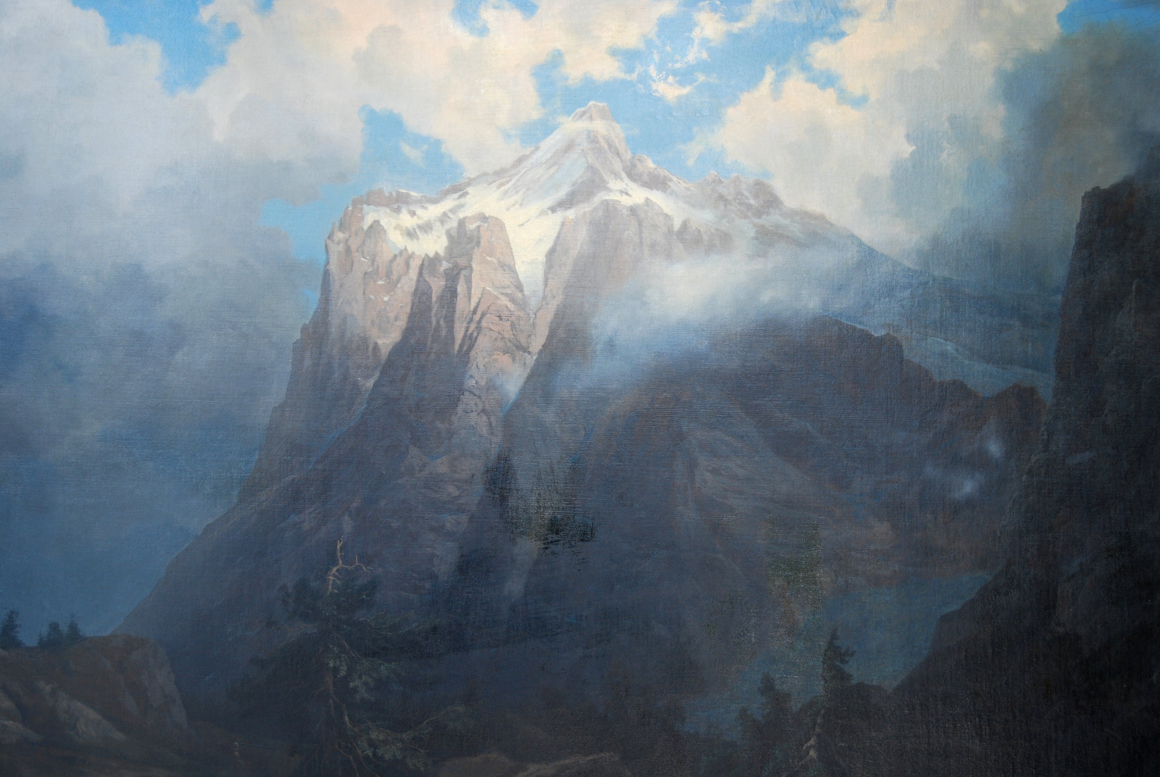 Mont Brewer depuis King's River Canyon, Californie - Albert Bierstadt